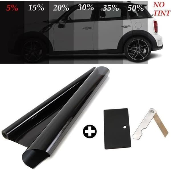 NEUFU 3 meter x 50 cm TONAD BILRUTEFILM SVART 5%