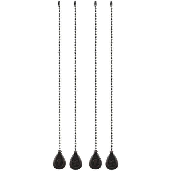 4 stk. Bronze forlænger ventilator, lampe træk kæde dekorativ--