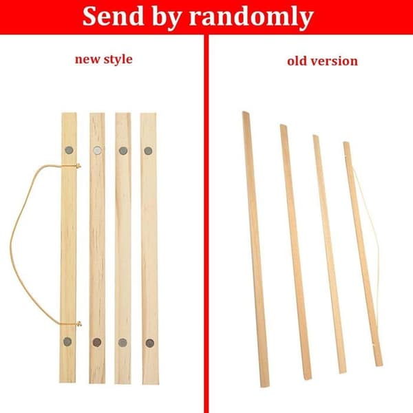 Plakatholder - Moderne magnetisk træramme til udstilling af kunstværker, 4 størrelser (Størrelse: 50cm)