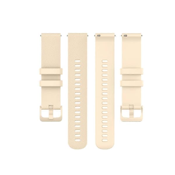 For Garmin Vivoactive 4 22mm silikonrem beige Beige