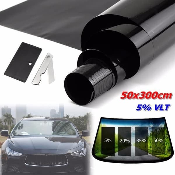 NEUFU 3 meter x 50 cm TONET BILRUDEFILM SORT 5%