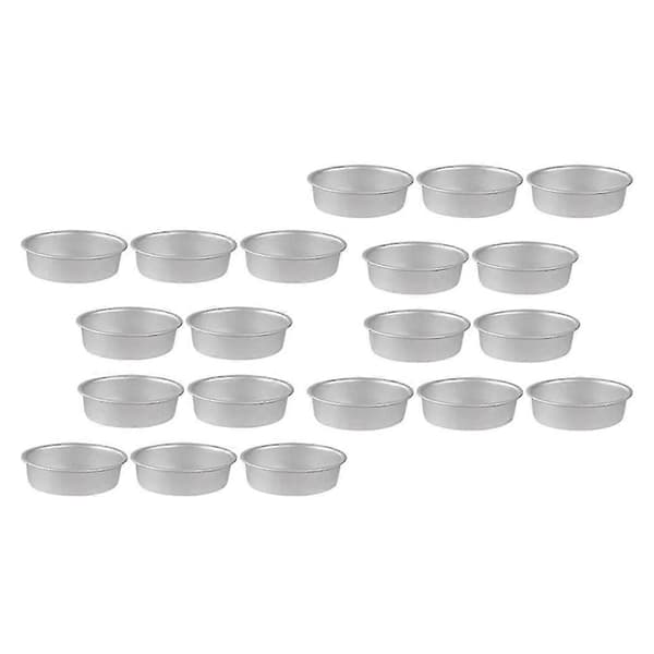 20 stk. Mini Oval Eggformet Aluminiumslegering Metall Ostekakeform Brødform Terteholder Pudding