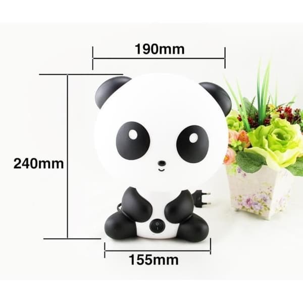 Sengelampe - Barn - Panda - Plastik - Elektrisk - 1 pære