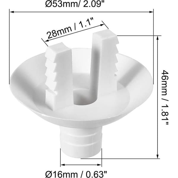 Aircondition Afløbsslange Forbindelsesstykke Albuefitting til Mini-Split Enheder og Vindues AC Enhedsdele 28mm 2 Stk.