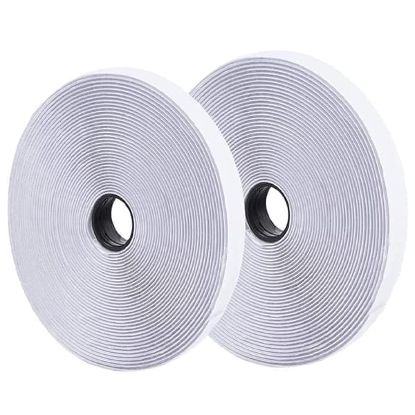 sæt med velcro, hvid, 2 ruller (krog + ru side)