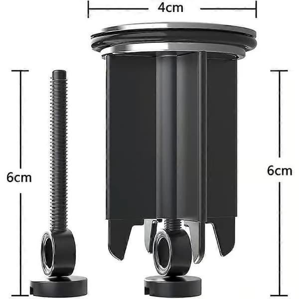 Universal vaskeprop 40 mm forkromet afløbsprop med gummipakning til badeværelsesbidet