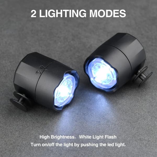 Hodelykt for Croc, 2 stk LED-lys Clogs Sko Hodelykter IPX5 Vanntette Skolys for Hundelufting, Camping,[TT]