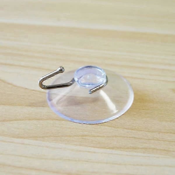 10 Transparenta Sugkoppar Krok Kläder Jacka Metallkrok