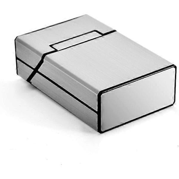 2-pack cigarettetui, etui i aluminium Flip rymmer 20