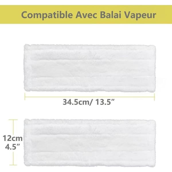 Sett med 8 damprenserputer for Karcher Easy Fix SC2, SC3, SC4 - Erstatningsmikrofiberkluter for damprenser og dampmopper