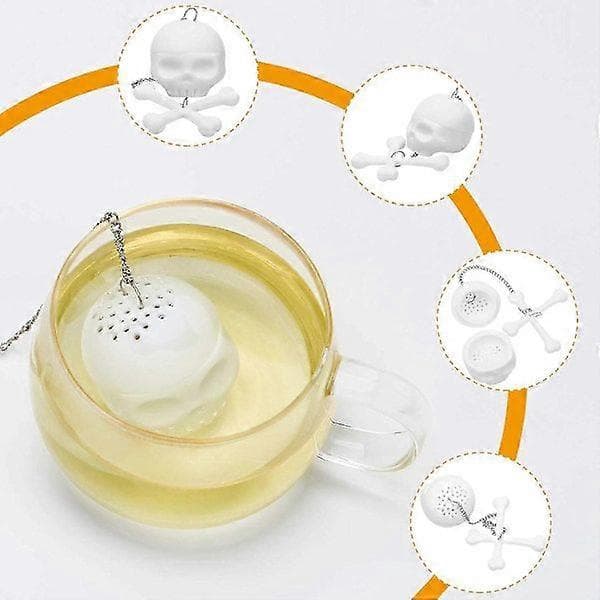 Silikon Te Ben Skelett Te Infuser Filter Diffuser Löst Blad Silikon Tesil 2 st