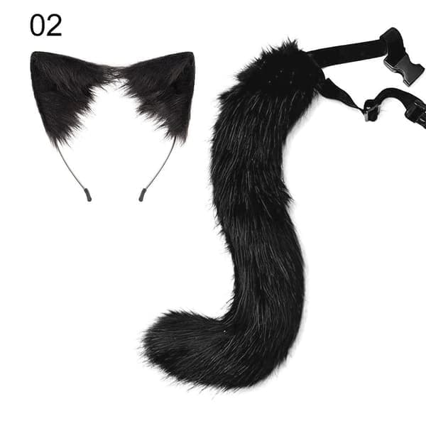 Räv Cosplay Rävsvans Tyg 02 02 02 2 2
