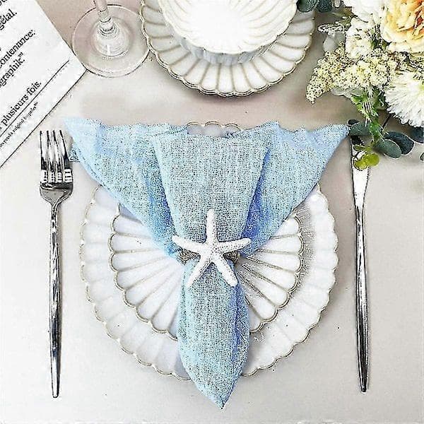 Søhest Servietringe Sæt med 12 Søhest Servietringe i Bulk til Strand Spisebordsdekoration, Servietring