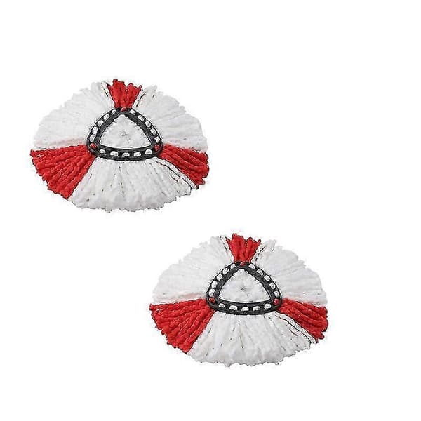Revolutionerende Turbo EasyWring Mikrofiber Spinmoppe, Power Spinner Sikrer Problemfri Gulvrengøring, Rød, 2 Stk.
