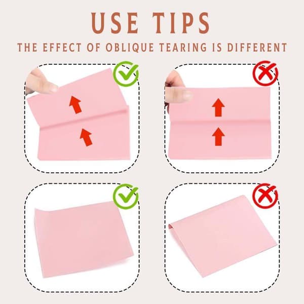 Sæt med 4 sticky notes 7,6x7,6 cm, lyse farver, 100 ark pr. blok, Post-it til kontor og hjem (pink)