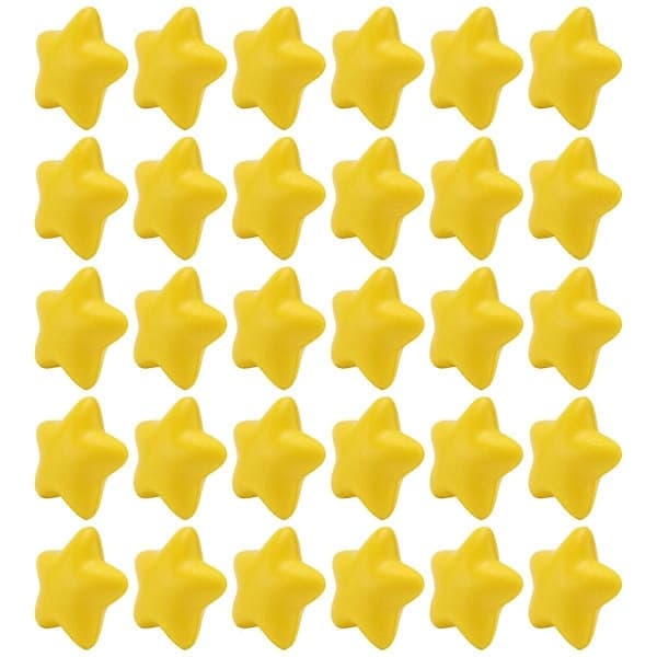 30 stk. stressbolde stjerne bulk stressaflastningsbolde mini skum stressbold-perfekt