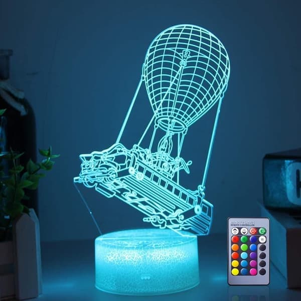 Batttlebus spillrom nattlys 3D-visjonseffekt LED nattlys