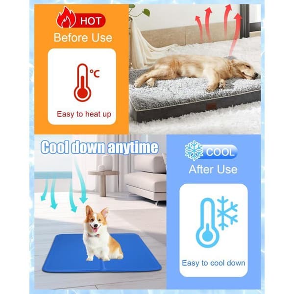 Ikke-giftig automatisk kølemåtte 40*50CM til hunde og katte