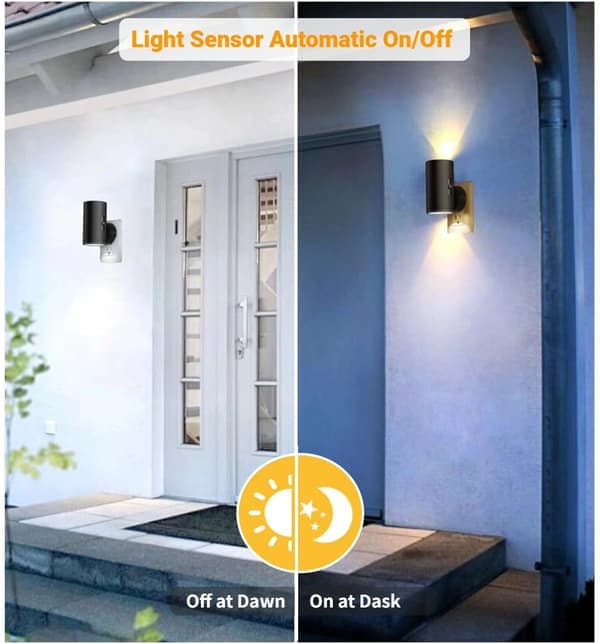Moderna LED-nattlampor (2-pack) - Väggmonterade - Varmvitt ljus - 0-100 Lumen Dimbar Vit White