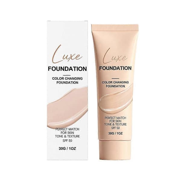 Luksus farveskiftende foundation matcher hudtone og tekstur perfekt 30ml