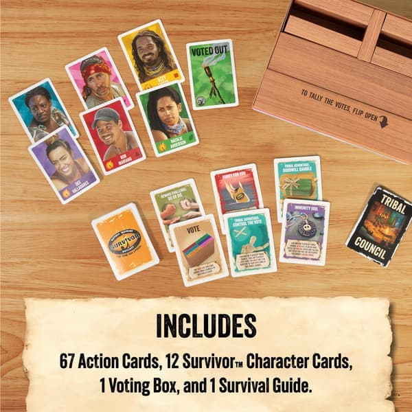 Exploding Kittens Survivor familiespil, 8+ slyngel, 3-6 spillere, perfekt til voksne og børn