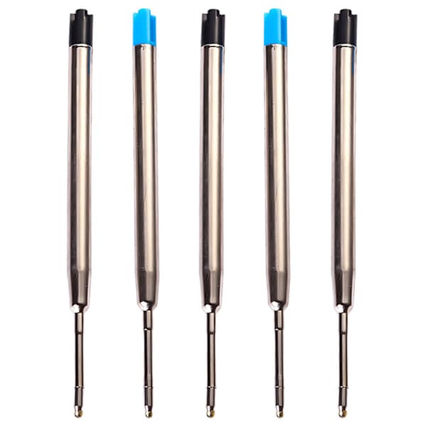 10 stk. 0,5 mm G2 metalrullekuglepen-refill medium spids 1