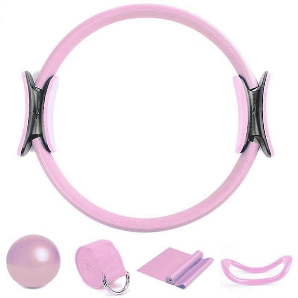Pilates Ring Set, Magic Circle, Explosionssäker Pilates Miniboll, Högelastiskt Motståndsband, Yo