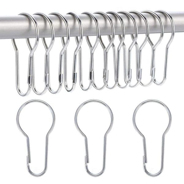 14-pack duschdraperiringar hängkrokar för sortering och organisering