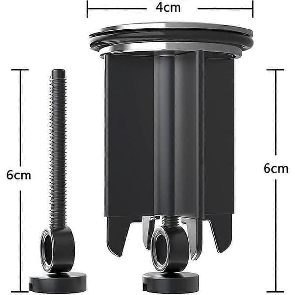 Universal vaskeprop 40 mm forkromet afløbsprop med gummipakning til badeværelsesbidet