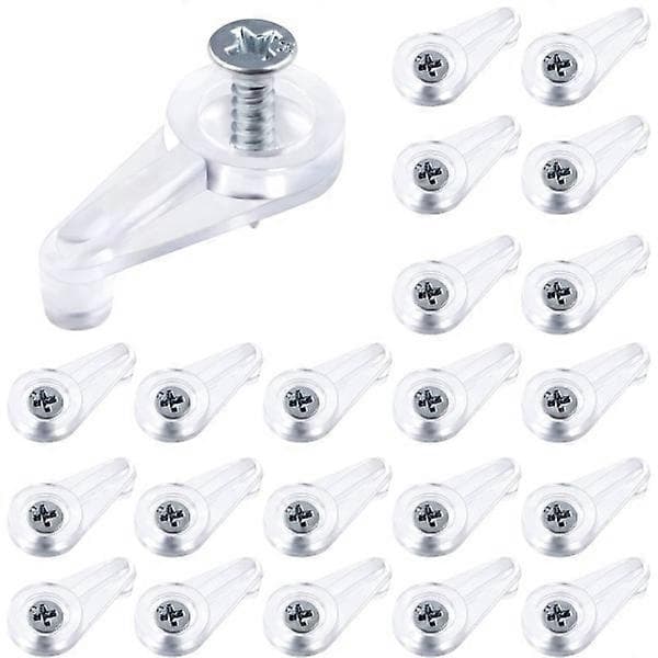 100 stk. glasholderclips glaskabinetclips dørpanel
