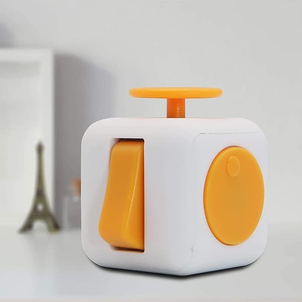 Fidget Cube Stress Ångest Tryckavlastande Leksak Perfekt för Vuxna Nr 4 guld No. 4 golden