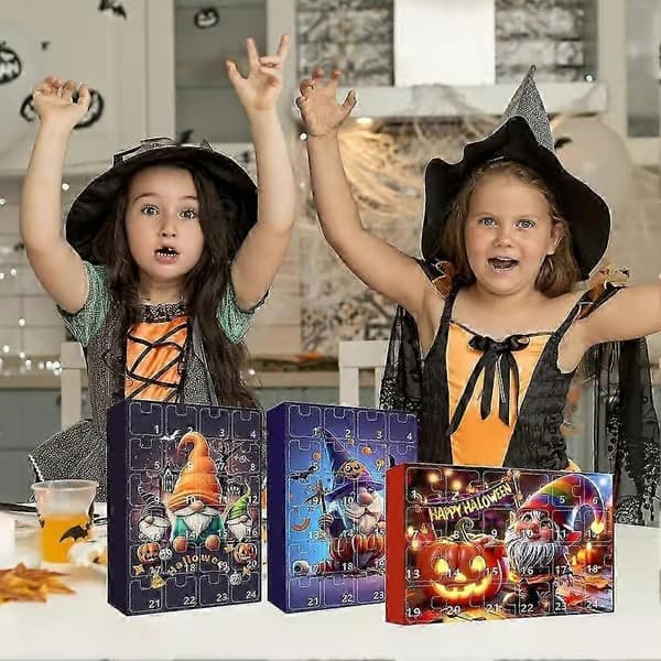 Halloween nedtællingskalender med 24 festlige overraskelsesbokse