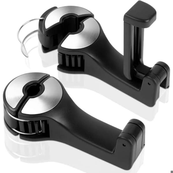 Bil krok - Multifunksjonell telefonholder - 360° skjulte kroker - Sølv