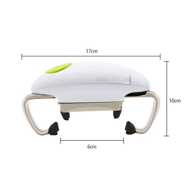 Automatisk glassåpner - Ett trykk - Multifunksjonell - Ergonomisk - Hvit - AA-batterier