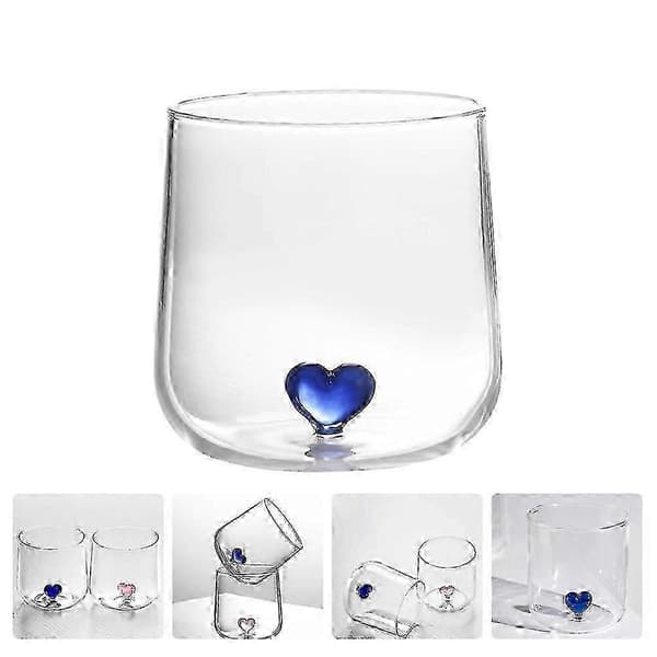 Hjärtdekor Glasmugg Cocktailglas Mjölkglas Par Glas Vattenbehållare