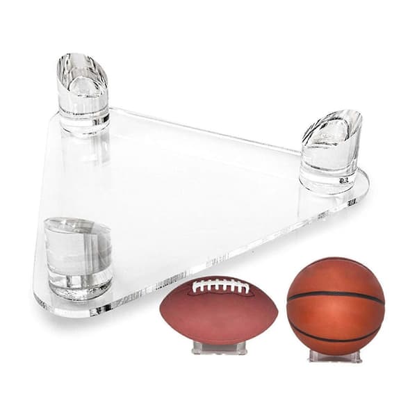 Boldstativ Transparent Multifunktionelt Akryl Basketball Display Beslag til Legeplads