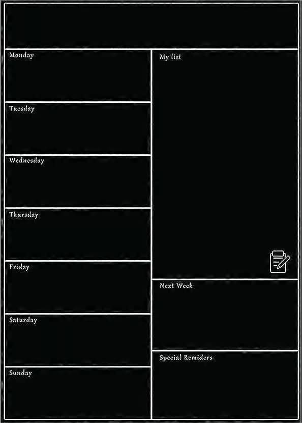 Magnetisk whiteboard køleskab blødt whiteboard mobil ugeplanlægger
