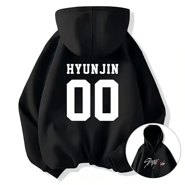 Stray Kids Uformell Hettegenser, Unisex Langermet Genser B1 3XL