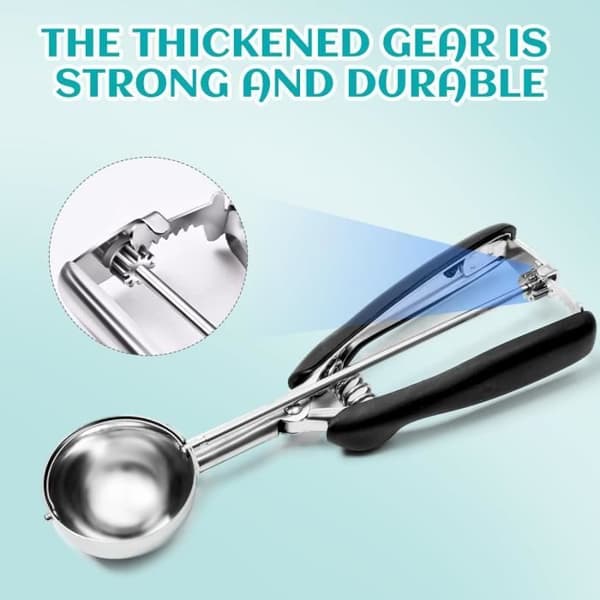 Glasskopa - Rostfritt Stål - 5 CM - Ergonomisk - Diskmaskinssäker - Köksredskap