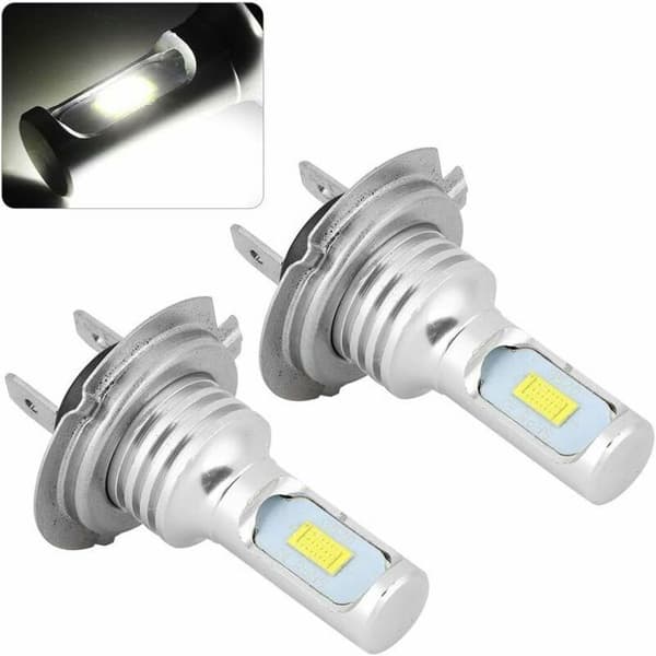 Tåkelyspære, 2 stk 80W 6000K universell H7 LED bil tåkelys hvit DC 12-24V