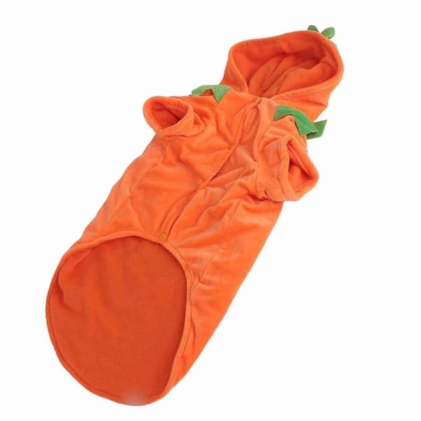Søtt Varmt Gresskar Hundekostyme Medium-Store Størrelser Fleece Polyester Høst Vinter -Sy