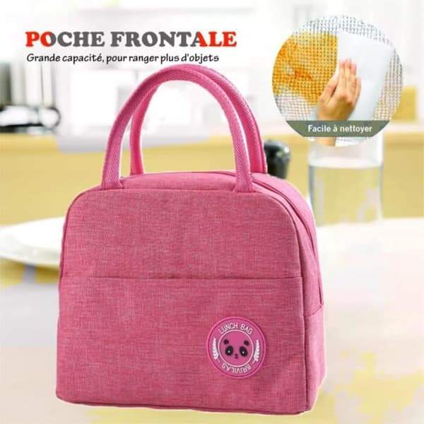 Matpose - Rosa - Isolert 6L - Vanntett - 5-delt bestikksett - Moderne design