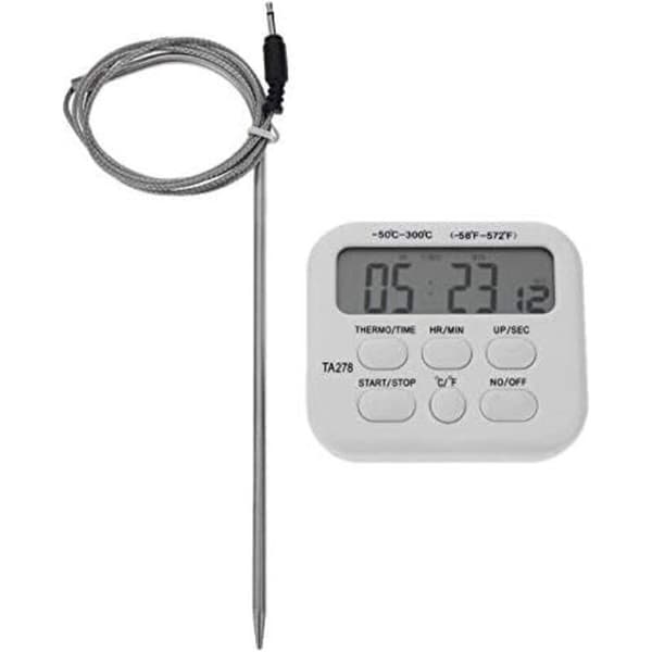 LCD digitalt termometer hygrometer elektronisk termometer, probemattermometer