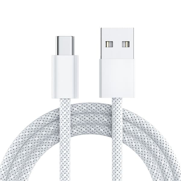 Type-C punottu datakaapeli - sopii iPhone Samsung -pikalataukseen USB-latauskaapeli violetti 2M 2M