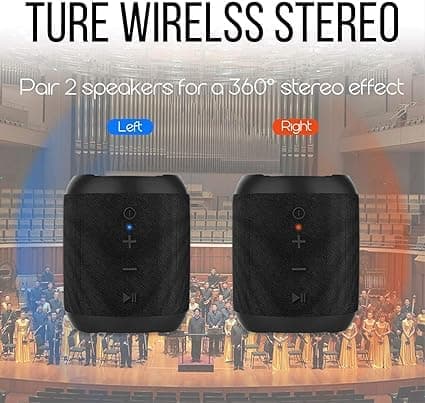 Bærbar Bluetooth-høyttaler, 20W vanntett Bluetooth-høyttaler, dobbel