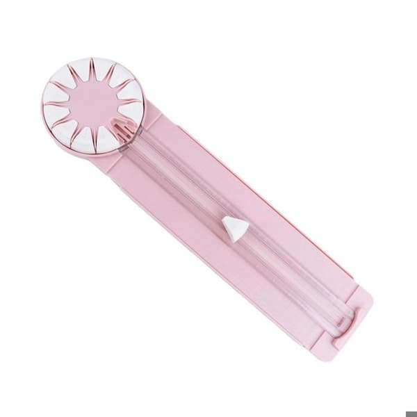 Multifunksjonell papirkutter - Papirkutter - Kanttrimmer - Egnet for kraftpapir, scrapbooking, postkort, etc. - Rosa