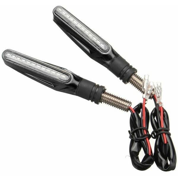 2 x Motorcykel LED Blinkers Vänster + Höger 11x2.5cm
