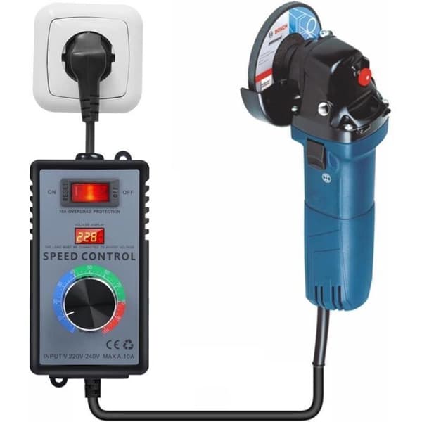 220V AC 10A 4000W SCR Elektronisk Spenningsregulator Dimmer Termostat Vifte Kontroller