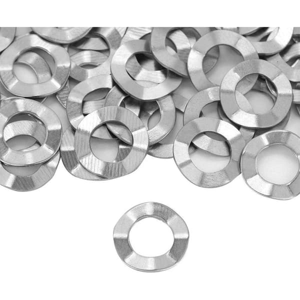 Bølgeskive, rustfri stålfjærskive M4, M6, M8, M10, M14 (M6 (50 STK))