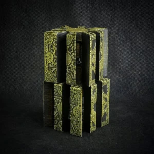 Hellraiser Puzzle Box Bevægelig Klage Rædsel Rædsel Hellraiser Brun 1